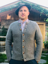 Herren-Strickjacke EUGEN - 3100/mittelgrau