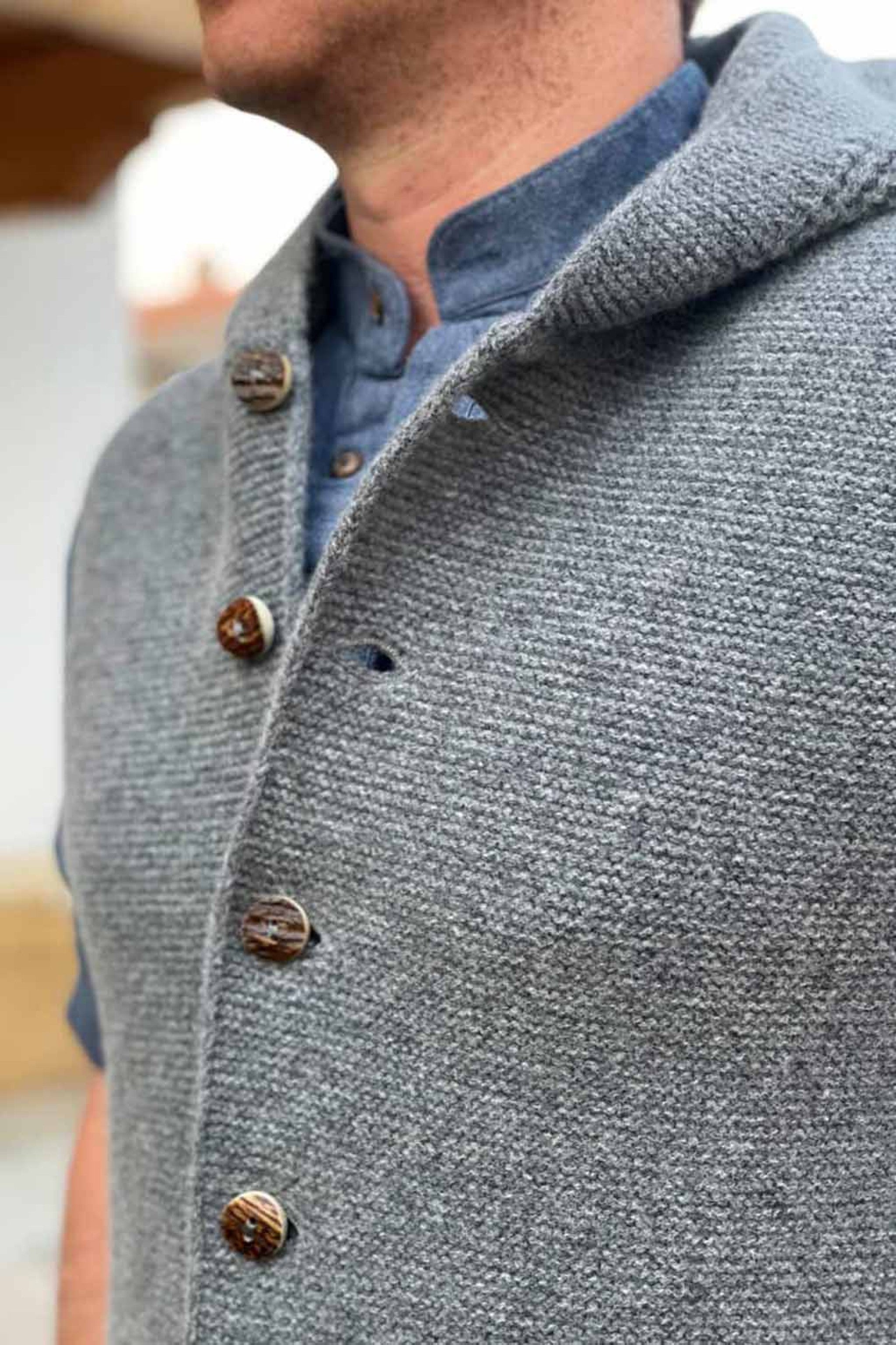 Herren-Kapuzenstrickjacke MICHI