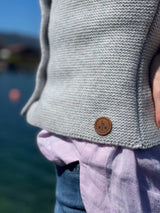 Damen-Kapuzenstrickweste SOFIA - 3510/perle