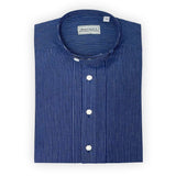 Herren-Pfoad mit Stehkragen gestreift - 54/d'blau/