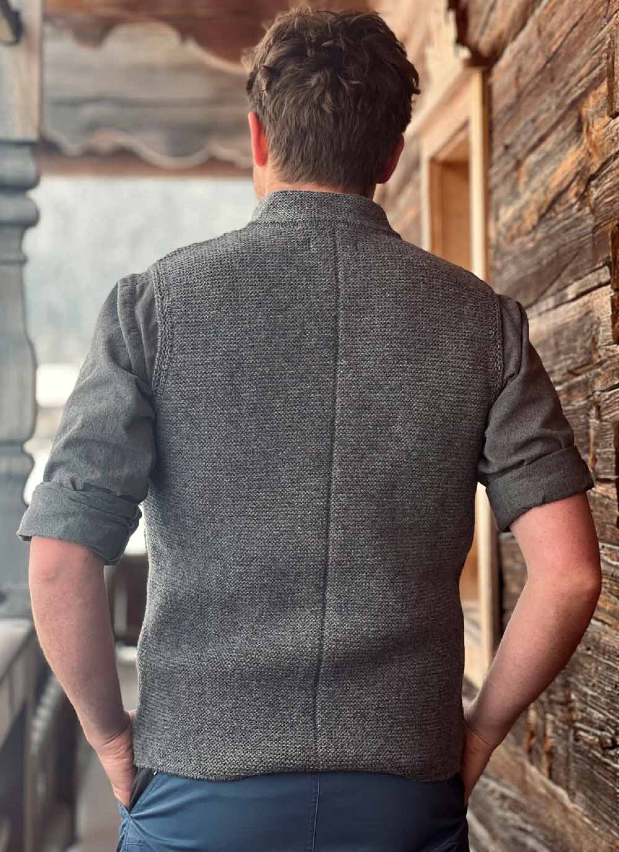 Strickweste WILLI - 013/grau