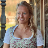 Dirndlbluse FLORISA Kurzarm mit Paisl - 11/weiß