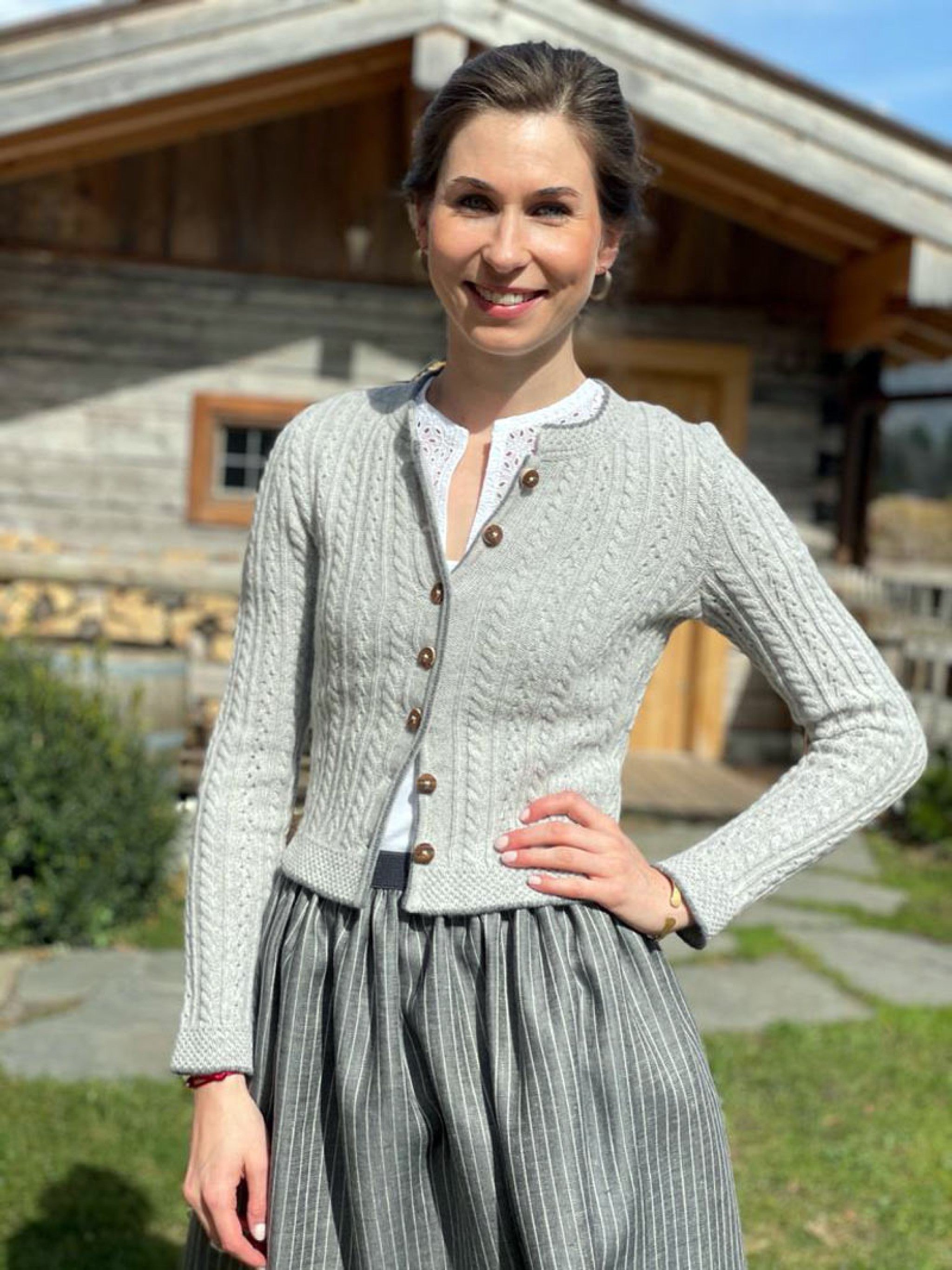 Damen-Strickjacke BADHÖRING - 3597/3589/lehm/heu