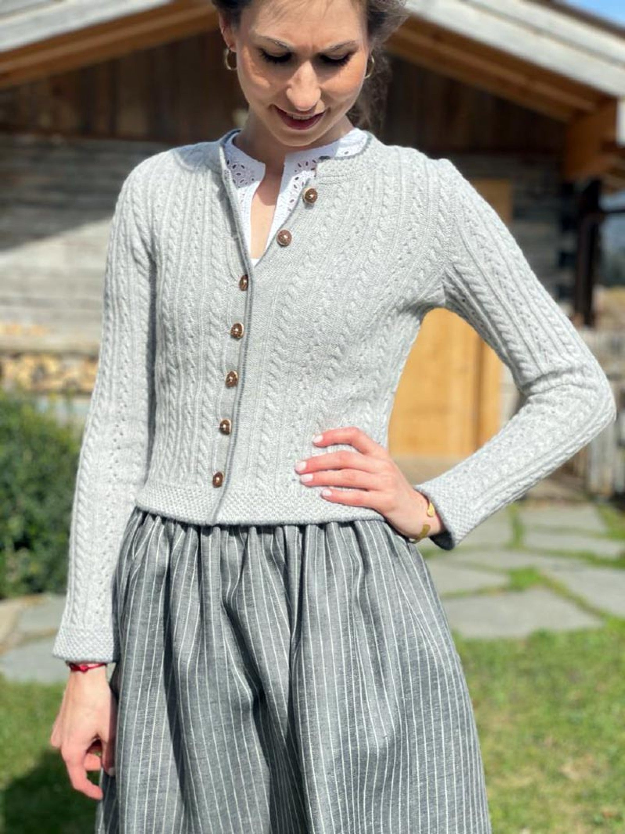 Damen-Strickjacke BADHÖRING - 3597/3589/lehm/heu