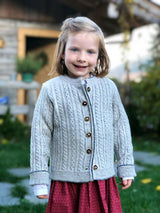 Kinder-Strickjacke DAGMAR - 3510/3100/grau