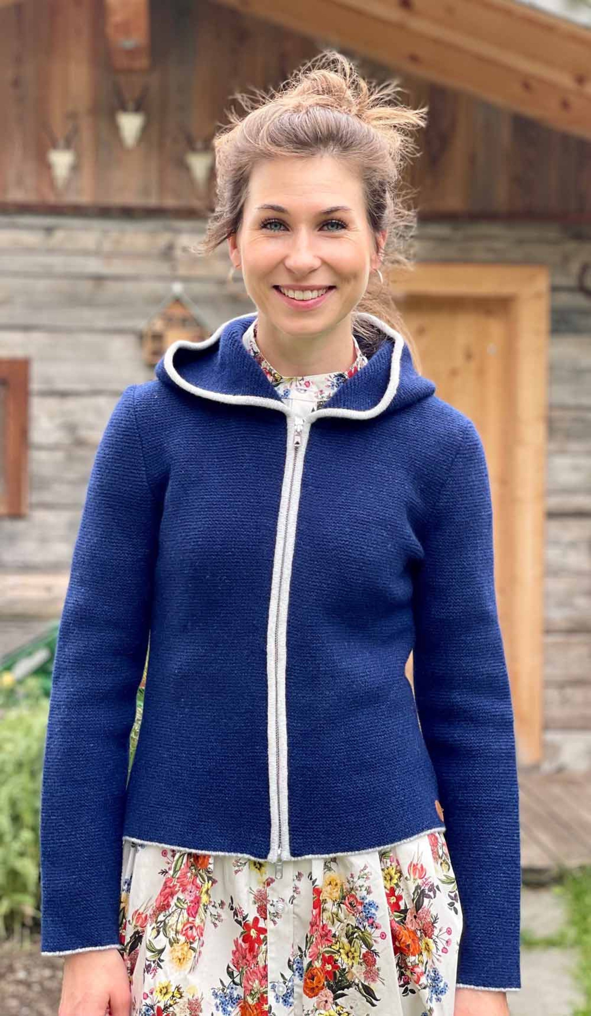 Damen-Kapuzenstrickjacke HACKERBERG m - 3524/3595/