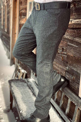 Anzughose SUTTEN Streif - 014/grau