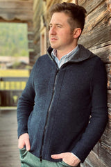 Strickjacke JAKOB Lodenkapuze