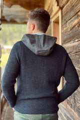 Strickjacke JAKOB Lodenkapuze