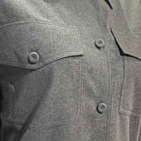 Hemdbluse Langarm - 90/grau