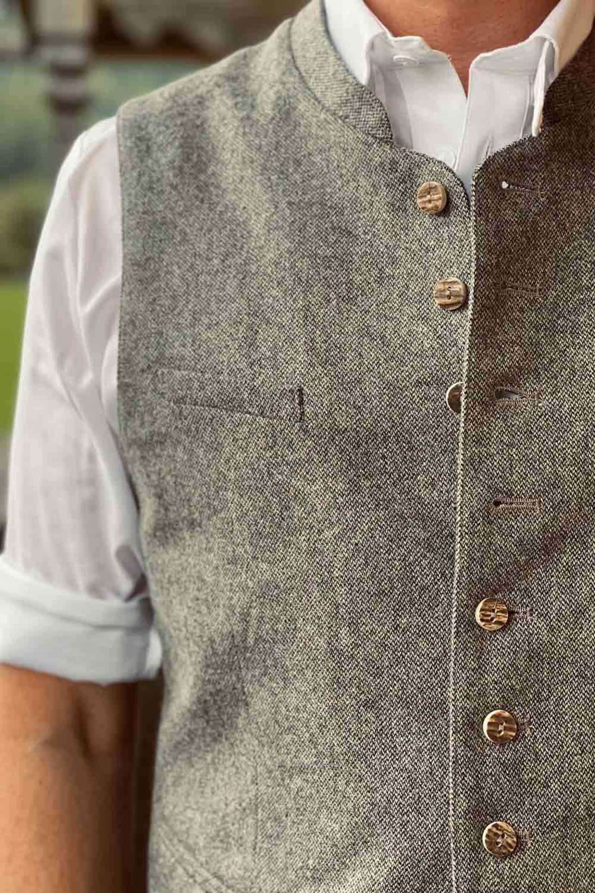 Weste SPITZING - 033/graubeige