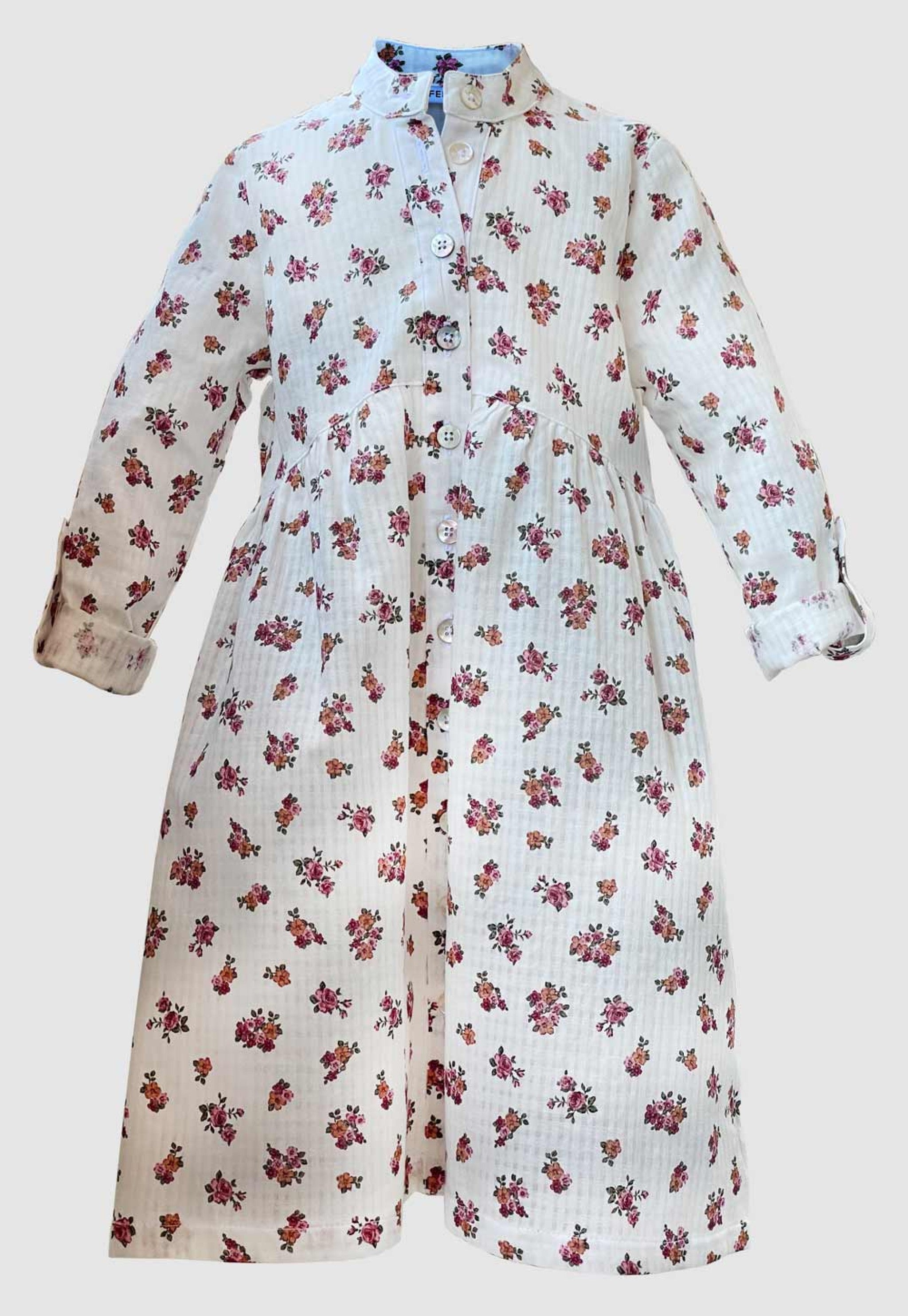 Kinderkleid KATINKA - 148/weiß/rot