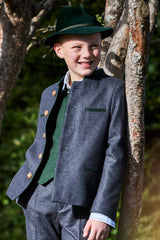 Kinder-Joppe TEGERNSEER (ohne Riegel) - 30/anthraz