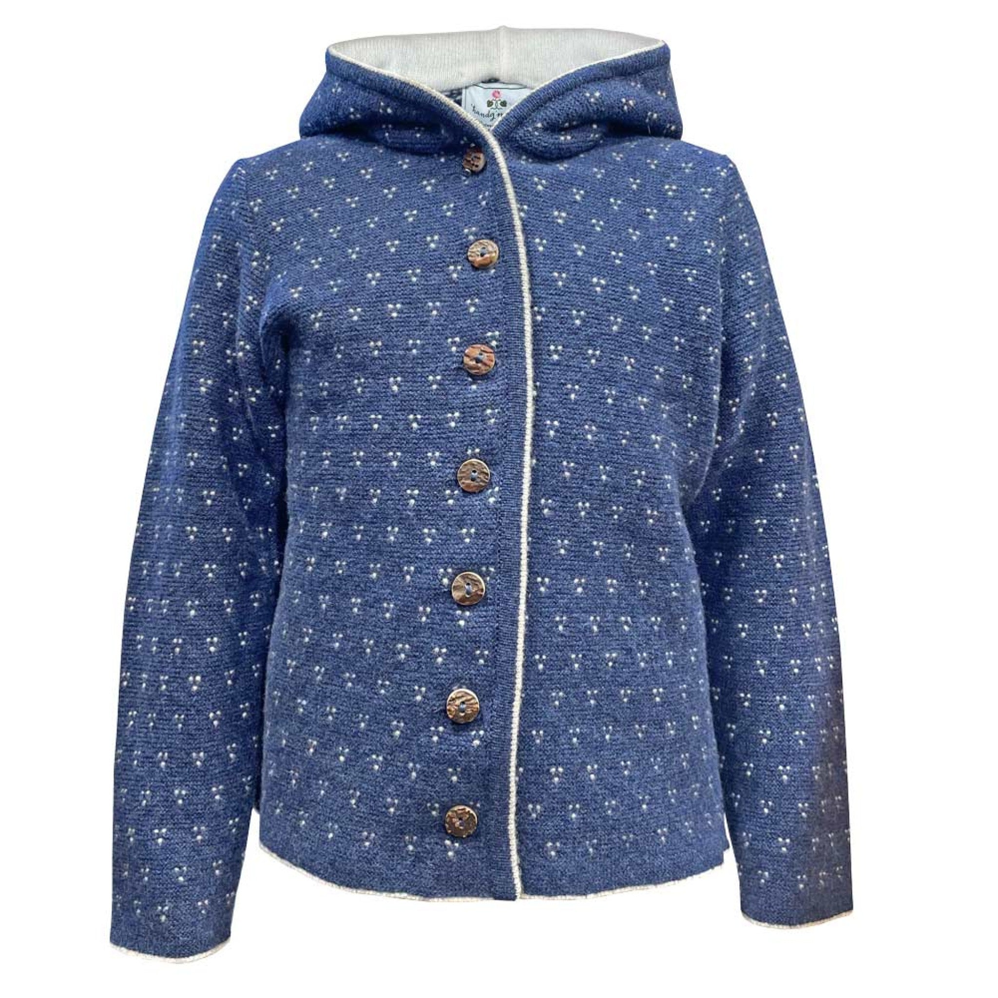 Kinder-Kapuzenstrickjacke NANNI