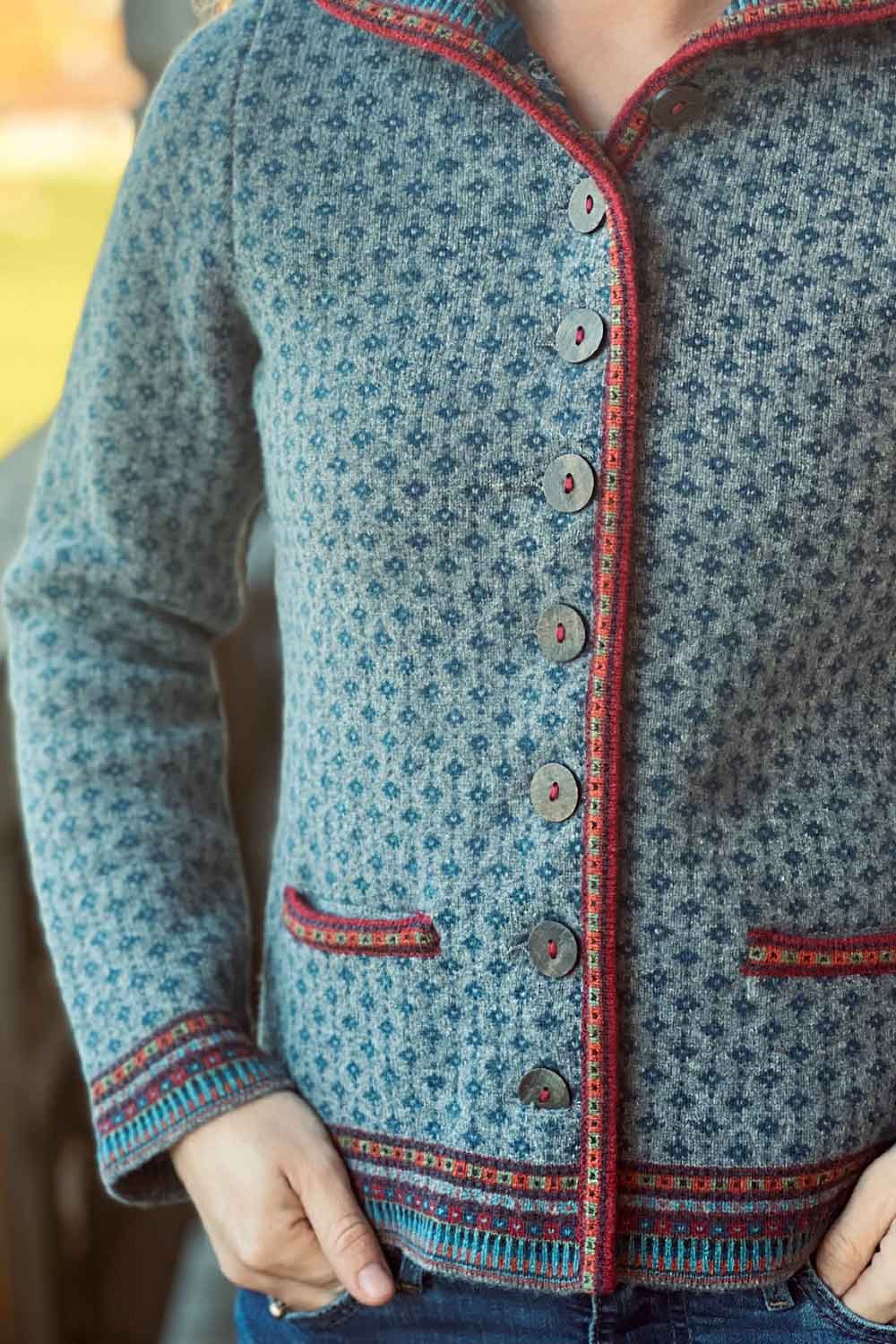 Damen-Strickjacke LANGFURTH - 3100/3380/35/mittelg