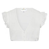Chiffon-Dirndlbluse AMALIA mit Flügel