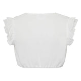 Chiffon-Dirndlbluse AMALIA mit Flügel