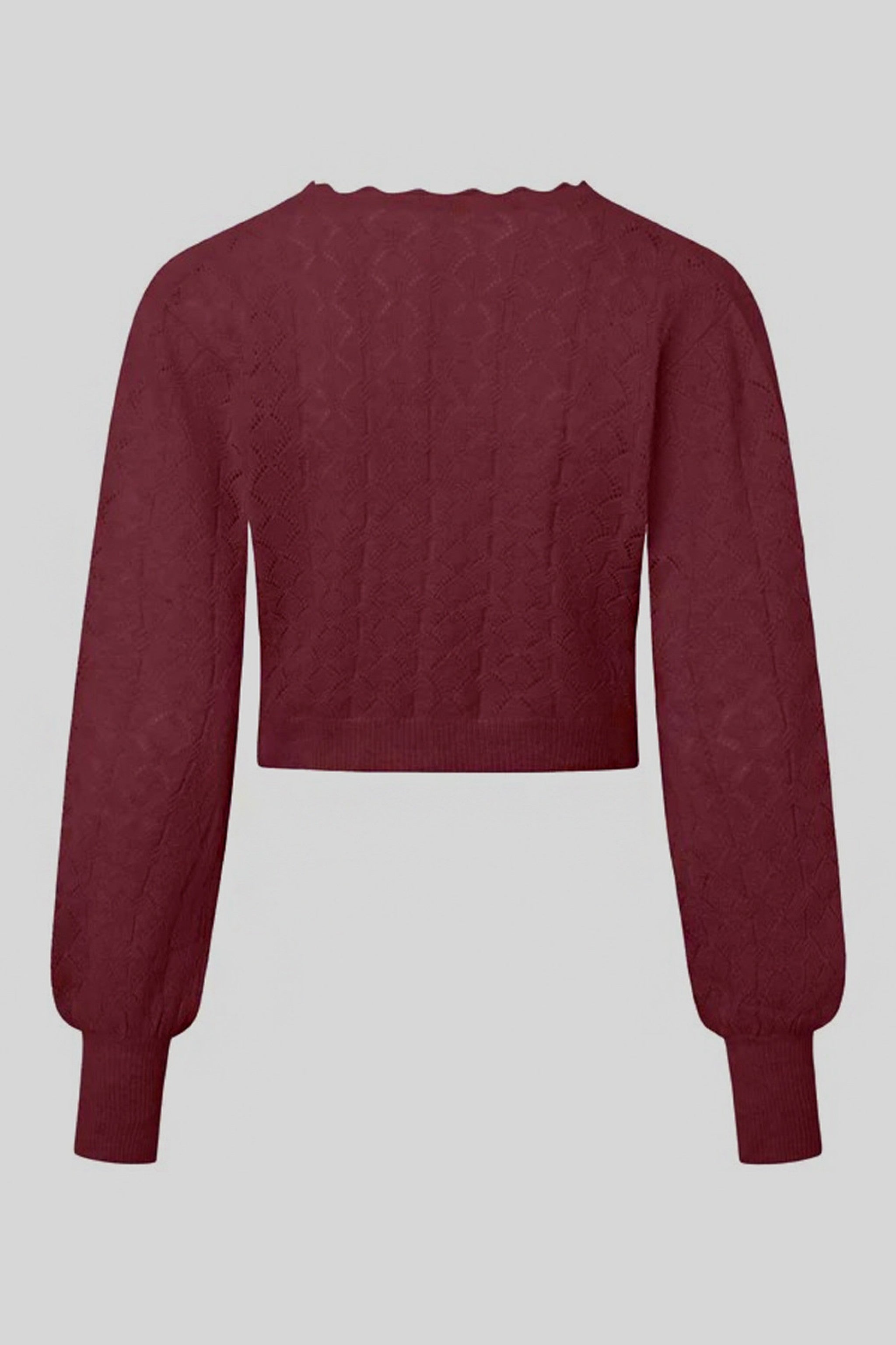 Damenpullover PADMA in Wickeloptik - 19/marine