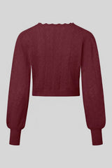 Damenpullover PADMA in Wickeloptik - 19/marine