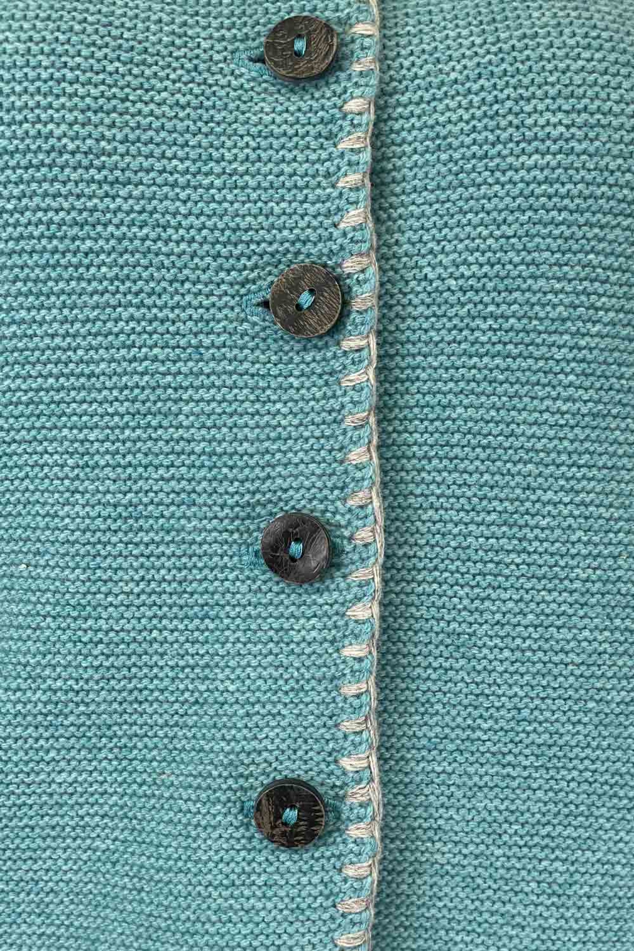 Damen-Kapuzenstrickweste mit Schlingsticheinfass