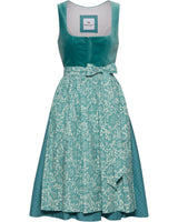 Dirndl PLATTENSEE mit Samt-Oberteil / - 47/türkis