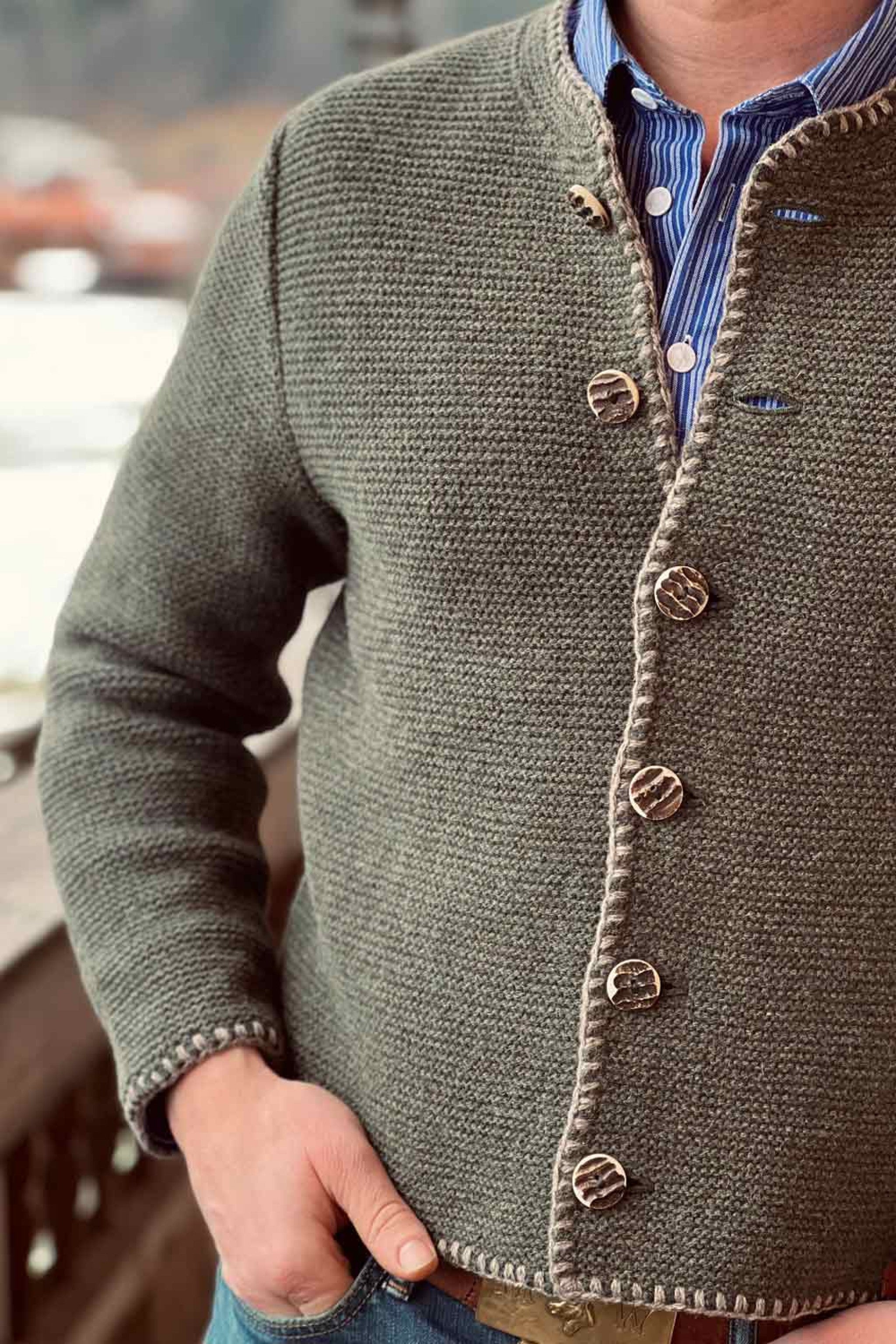 Herren-Strickjacke BENE