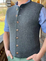 Herren-Strickweste BERTL - 40330/913/dunkelgrau-ta