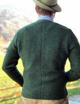 Herren-Strickjacke - 40527/320/grün/grau