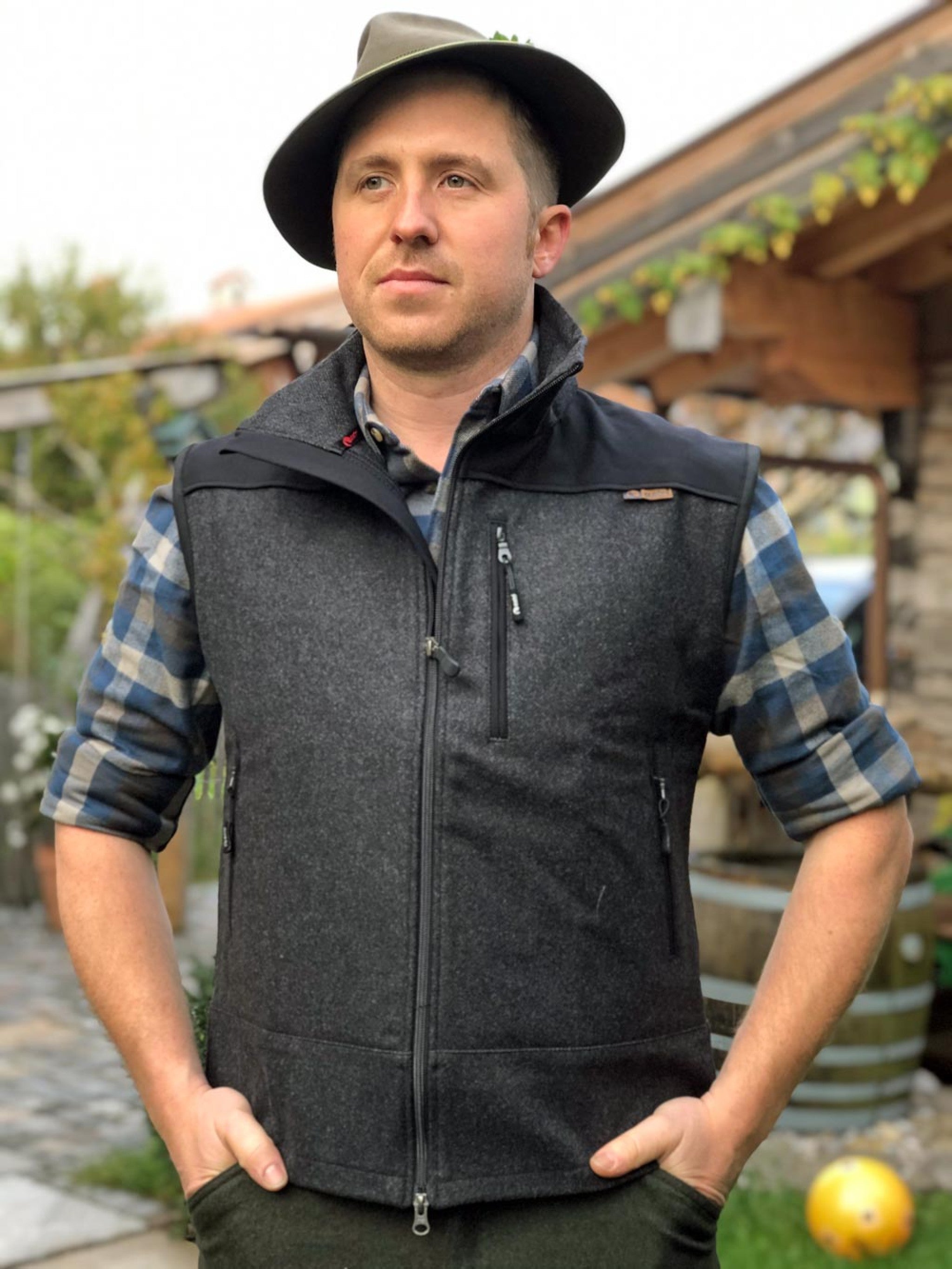 He-Weste HOCHKAR PLUS Loden - 05/anthrazit