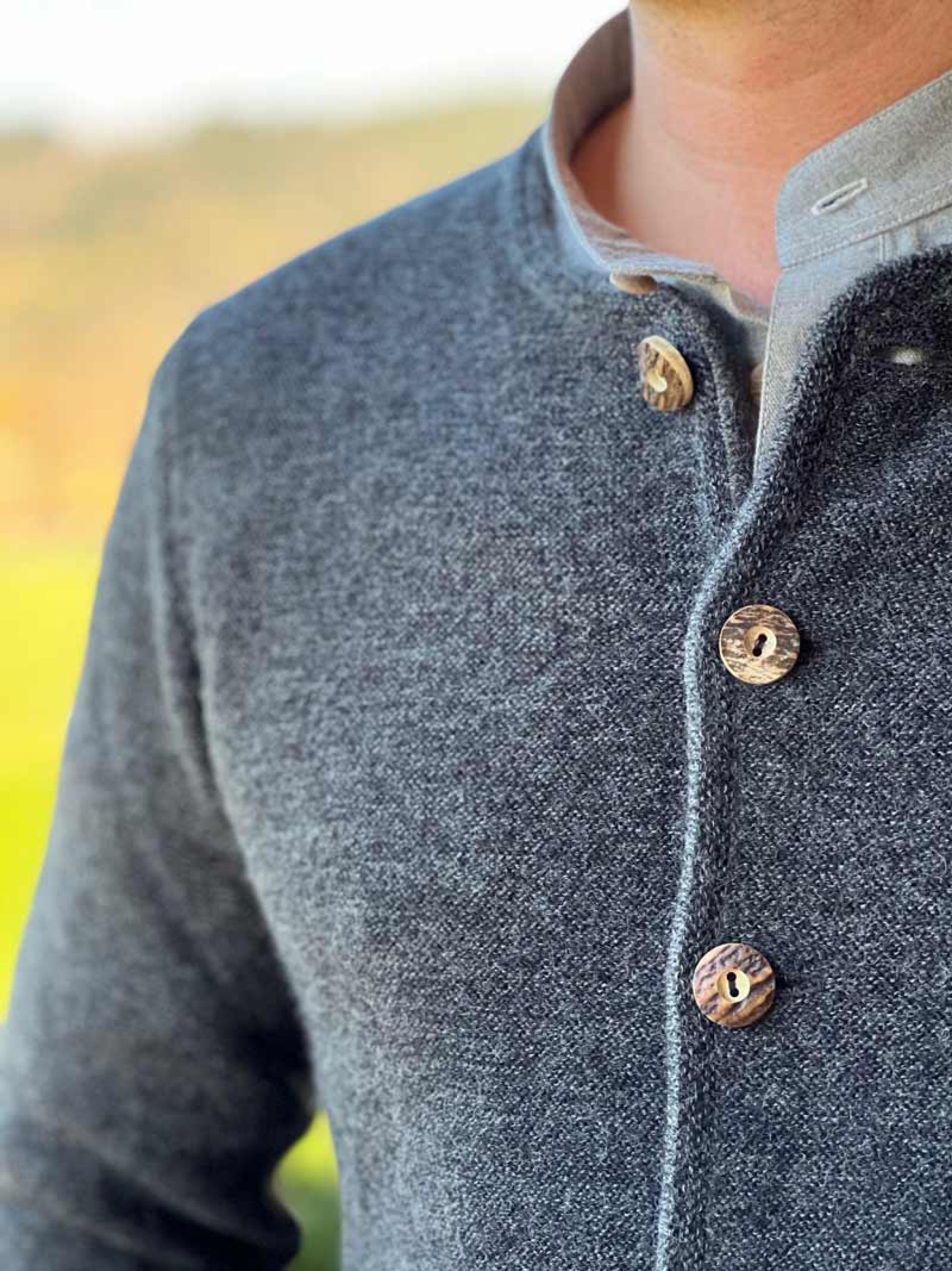 Strickjacke LARS - 990/anthrazit