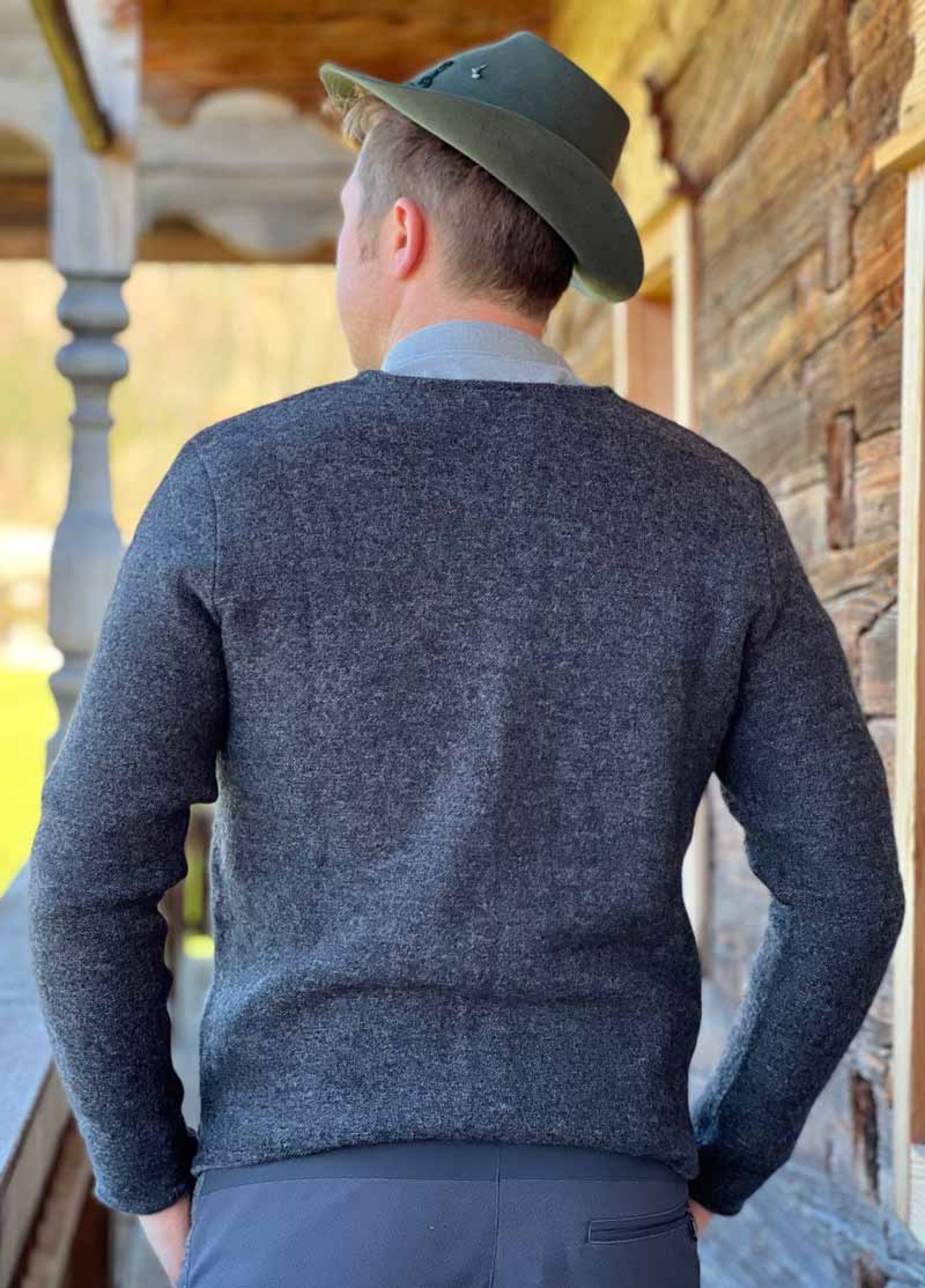 Strickjacke LARS - 990/anthrazit
