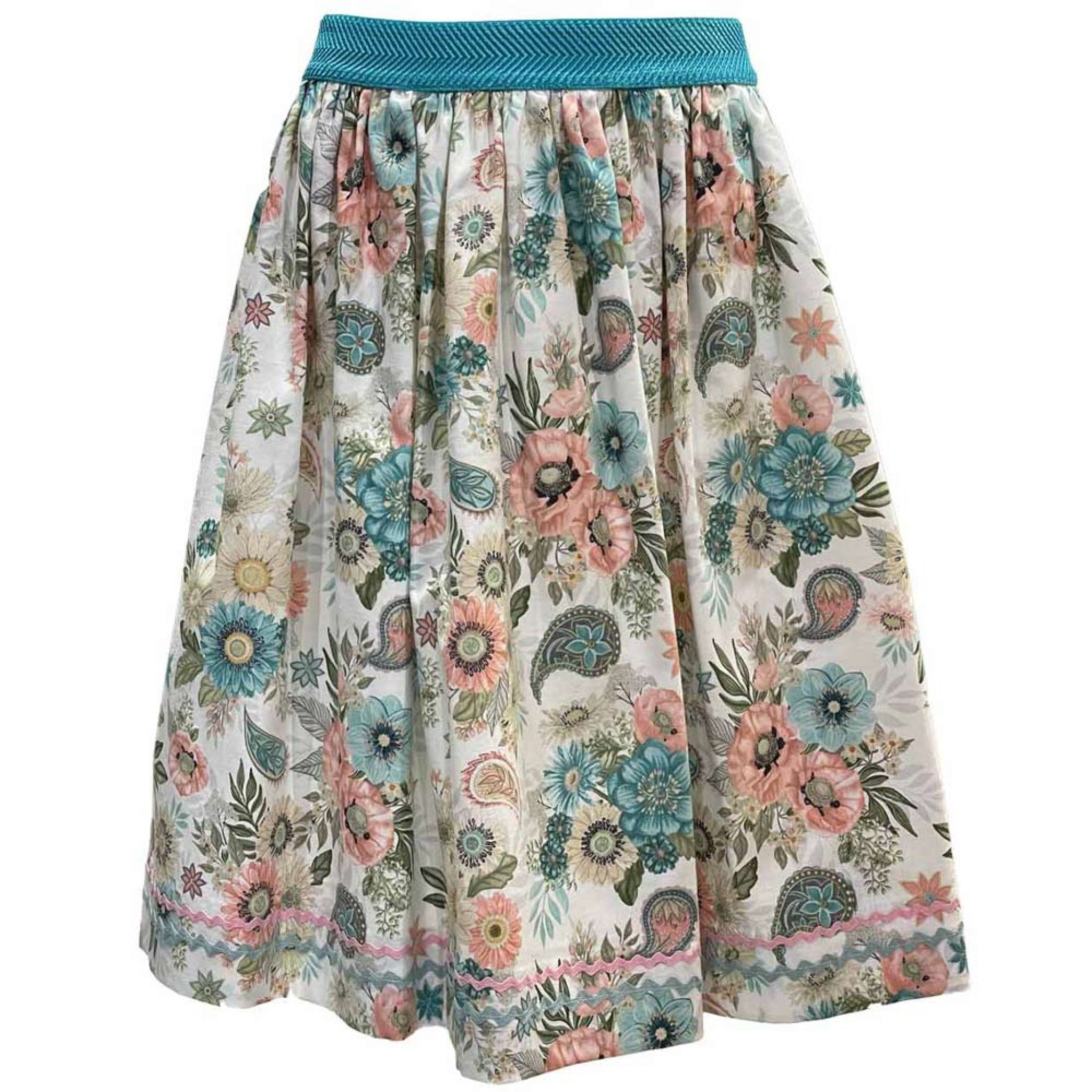 Handgmacht | Kinderrock BABSI Vintage - weiß/türki