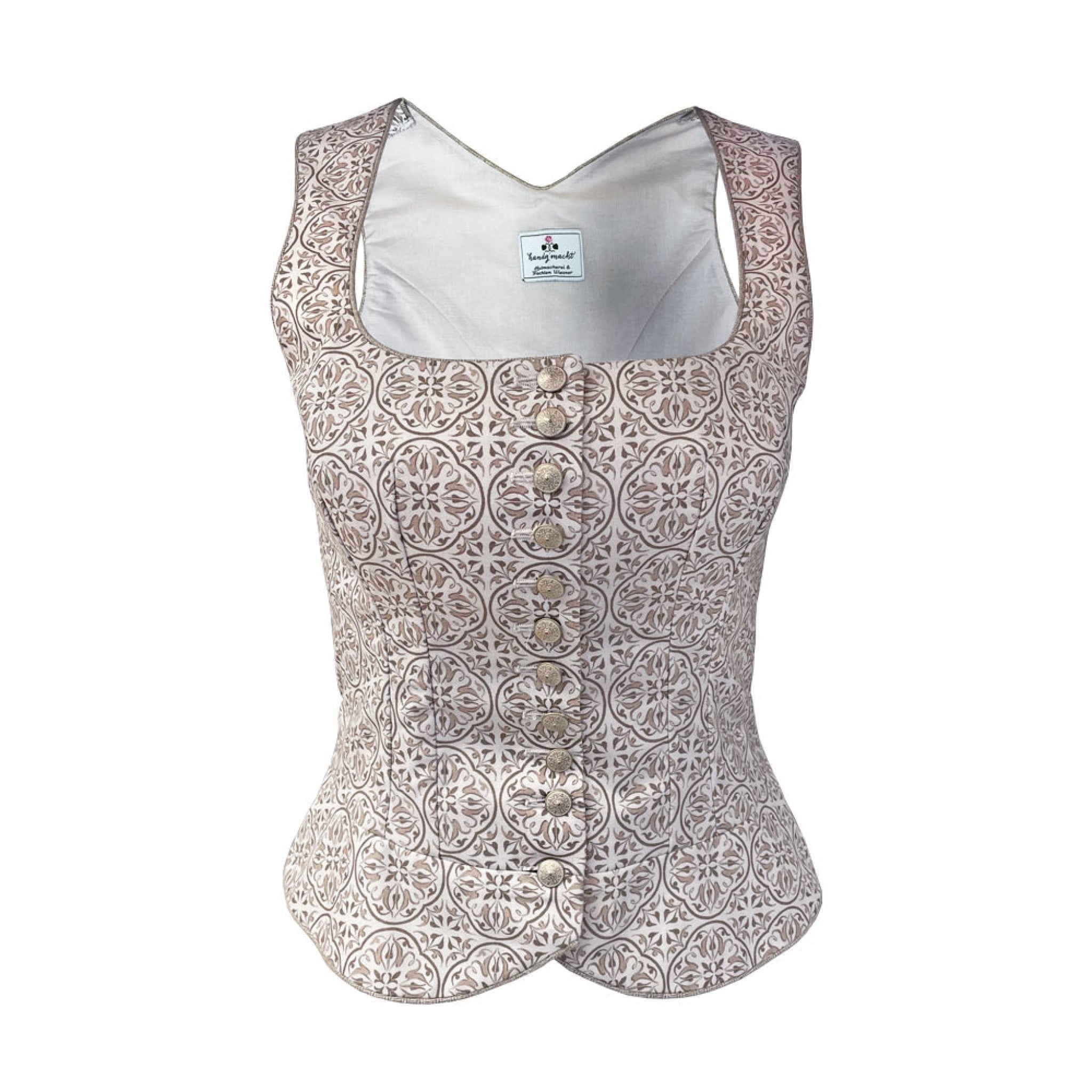 Handgmacht | Spenzer BELLA Ornament - beige/beige