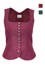 Handgmacht | Spenzer BELLA mit Webmuster
