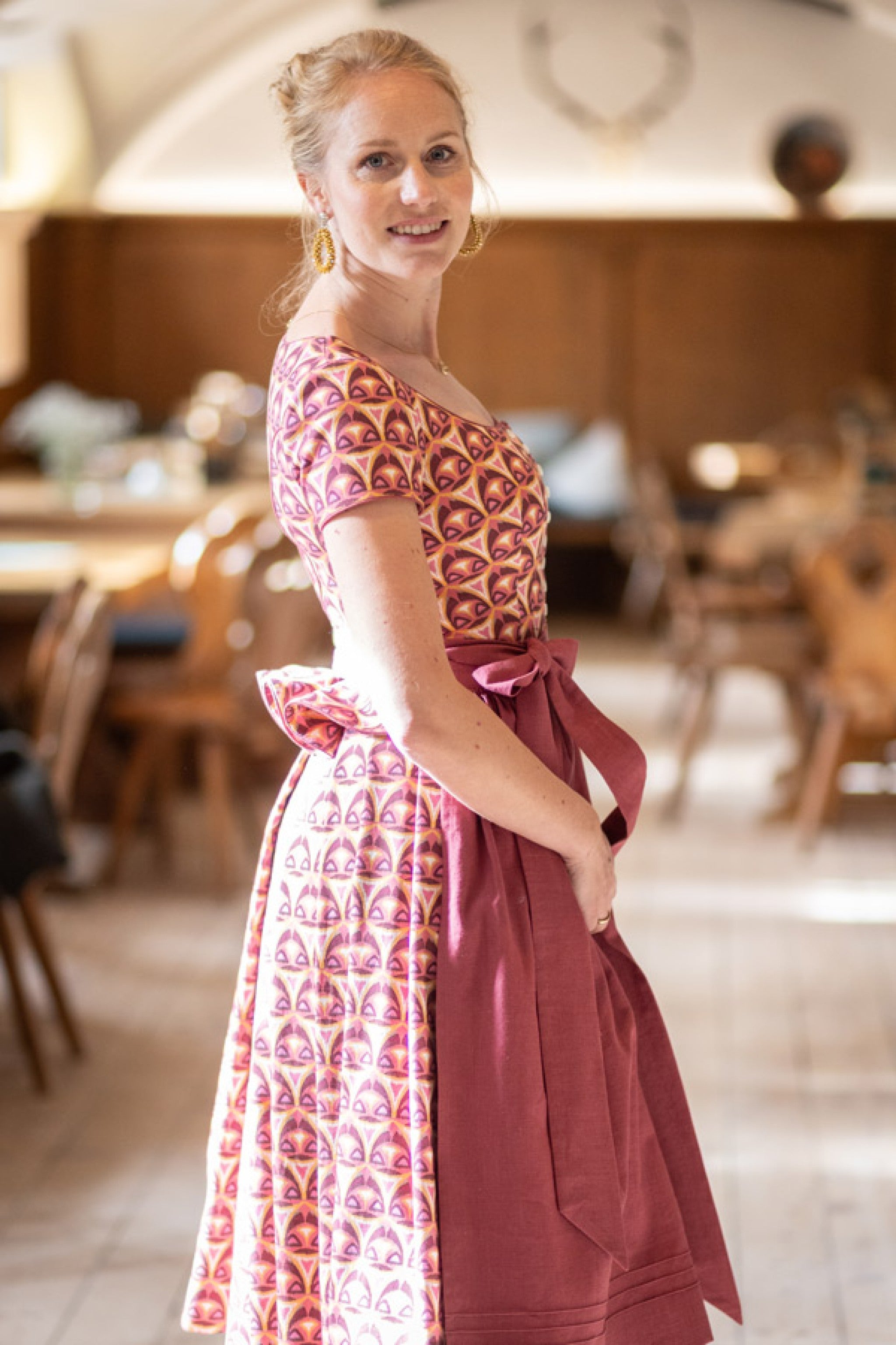 Handgmacht | Dirndlrock mit VINTAGE M - brombeere-