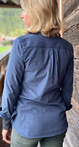 Damenpfoad Cord taubenblau - taubenblau/taubenblau