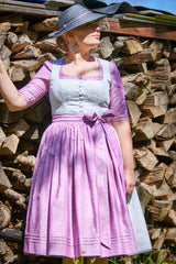 Handgmacht | Dirndl FANNY Blumen Handdruck