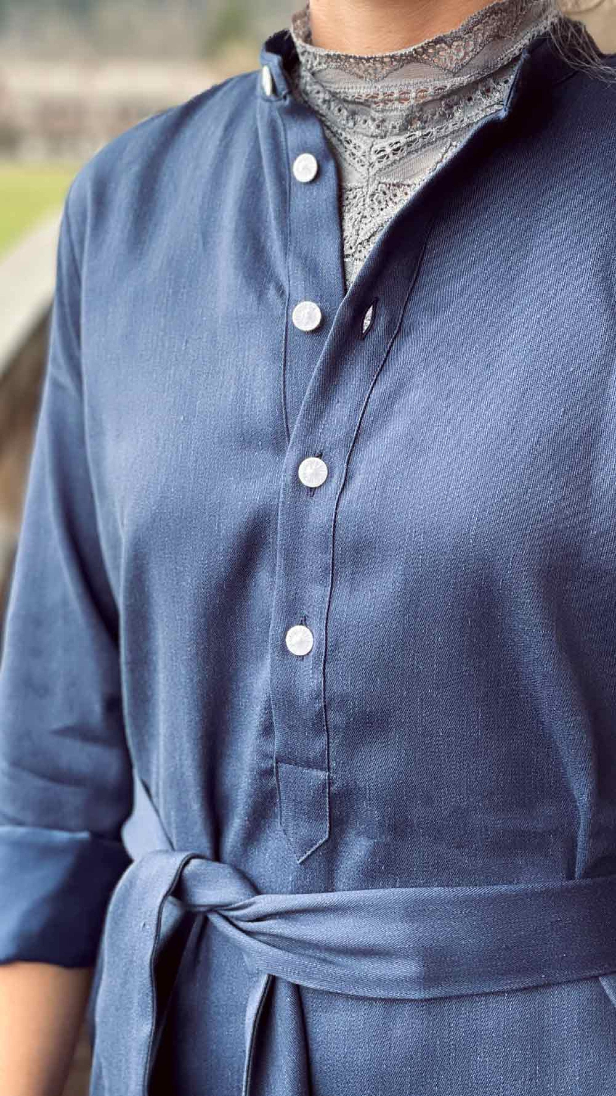 Blusenkleid indigo