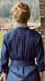 Blusenkleid indigo