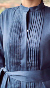 Blusenkleid mit Biesen