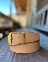 Ledergürtel (30mm) mit Schließe KIRCH - schwarz/sc