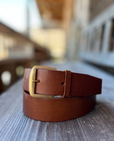 Ledergürtel (40mm) mit Schließe KIRCH - schwarz/sc