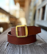 Ledergürtel (40mm) mit Schließe SOINS - schwarz/sc