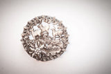 Gemsen D3,2cm Neusilber - neusilber/neusilber