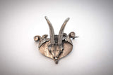 Gamskrucke 3x3cm (Neusilber) - neusilber/neusilber