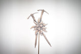 Bergsteiger 2,5 x 4,5cm Neusilber - neusilber/neus