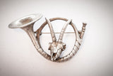 Jagdhorn Gamshaupt 5 x 3,5cm (Neusilb - ./neusilbe