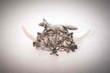 Fuchshaken 4,5 x 2cm (Neusilber) - neusilber/neusi