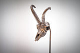 Gamshaupt 1,6 x 2,4cm Neusilber - neusilber/neusil