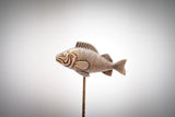 Barsch 2,5 x 1,3cm Neusilber - neusilber/neusilber